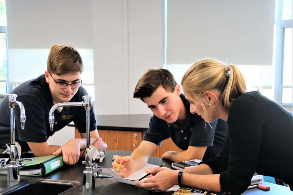 students collaborating